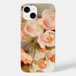 Floral Vintage, Flores Românticas Antigas Rosa Pês