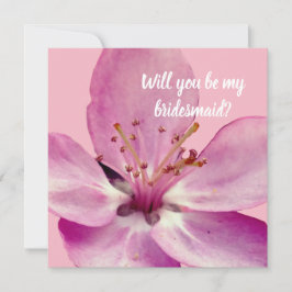 Floral, você será meu cartão de dama de honra