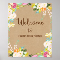 Floral Watercolor Poster