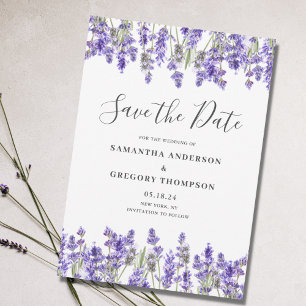 Floral Watercolor Wedding Flat Salvar O Cartão Dat