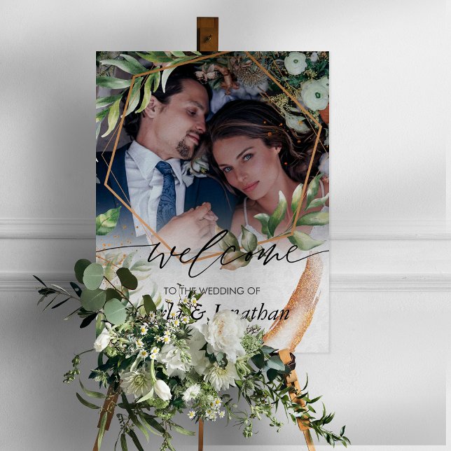 Floral Welcome Wedding Poster (Criador carregado)