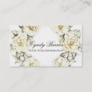 Floral Wreath Cartão de visita