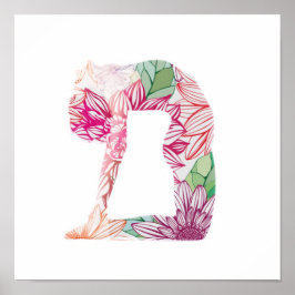 Floral Yoga Poster