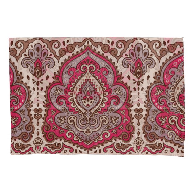 Floreal paisley, padrão étnico de mandala. (Frente)