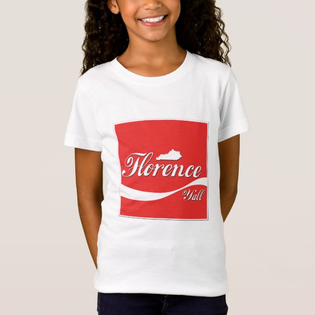 Florença você t-shirt das meninas (Frente)