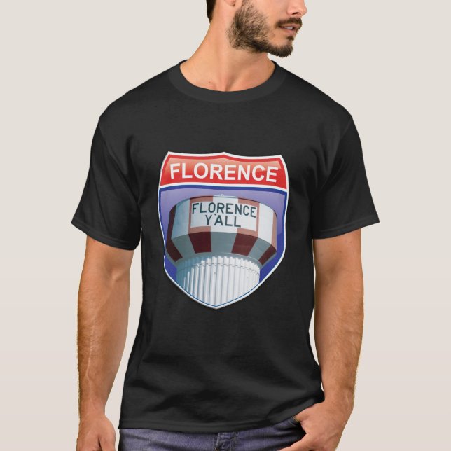Florença você t-shirt de um estado a outro do (Frente)