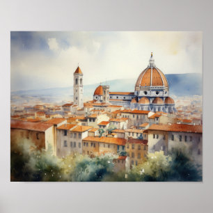 Florence Itália Landscape Art Impressão