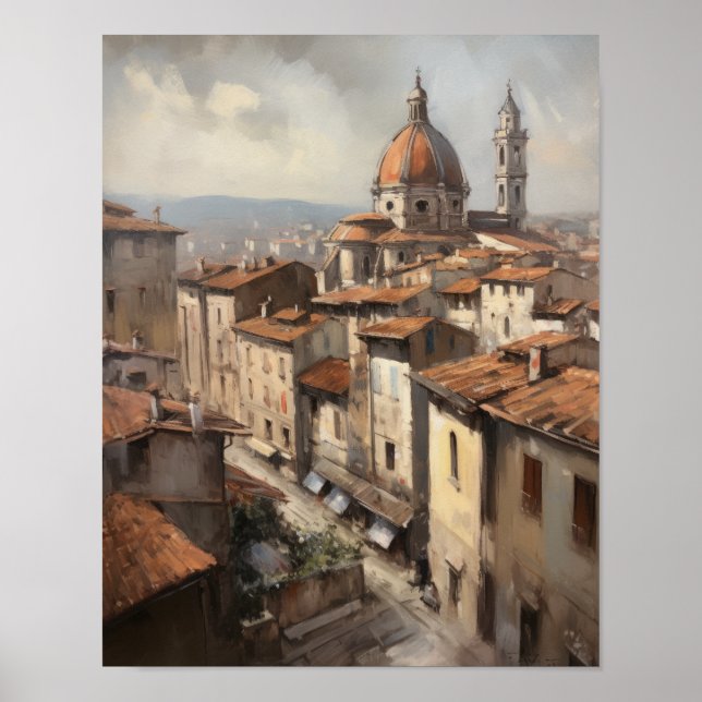 Florence Itália Pintura Impressão (Frente)