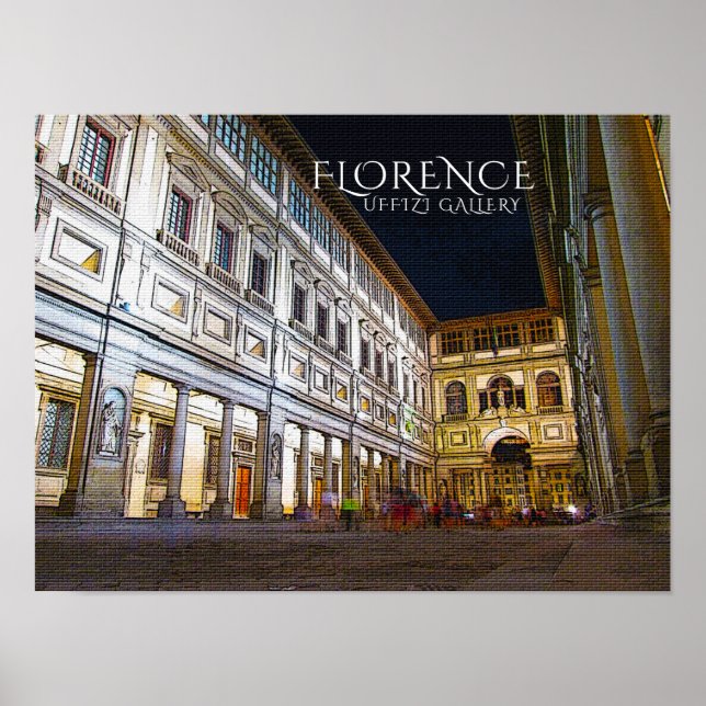 Florence, Poster da Galeria Uffizi (Frente)