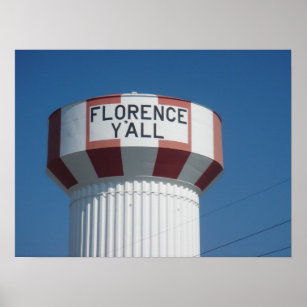 Florence Y'all Water Tower Poster