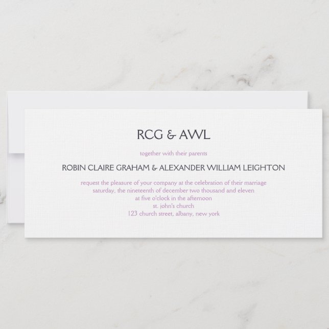 Florentina: Violeta: Convite De Casamento (Frente)