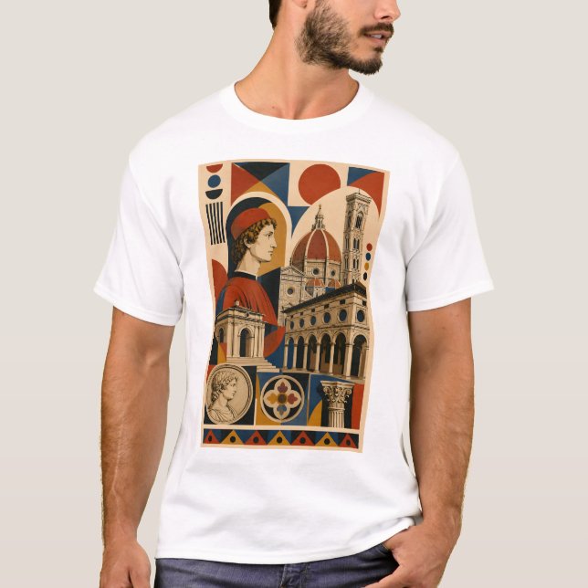 Florentine Renaissance – Geometric Art T-Shirt (Frente)