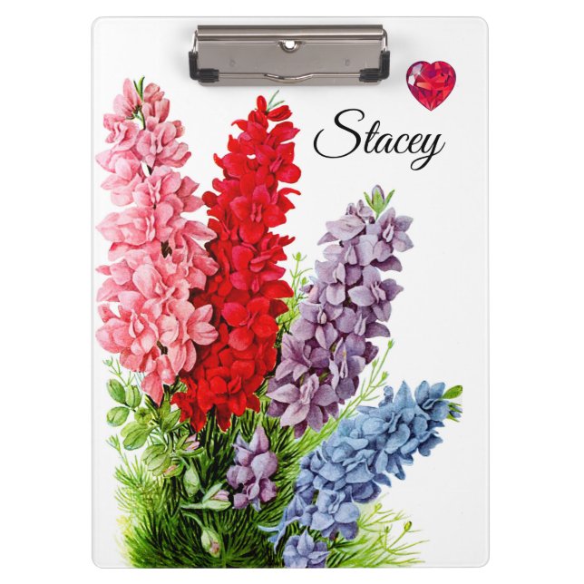 Flores 6 Prancheta Personalizada (Frente)
