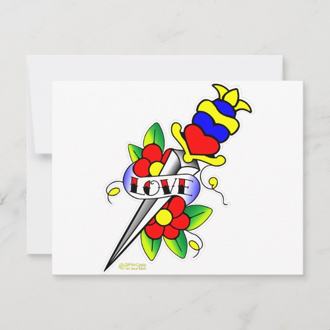 Flores Adoráveis e Tatuagem de Amor (Frente)