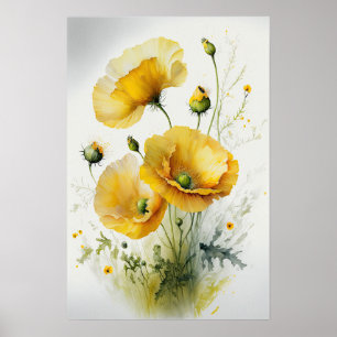 Flores Amarelas Impressão
