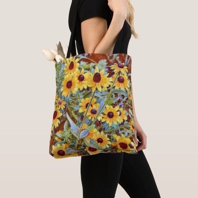 Flores Amarelas Tote Arte Floral Bag (Close Up)