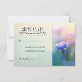 flores azuis casamento romântico RSVP