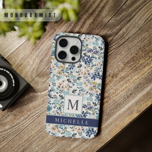 Flores Azuis Cor-de-Rosa Personalizáveis Floral Br