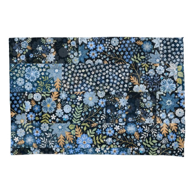 Flores Azuis De Cordas: Tecido Invisível. (Frente)