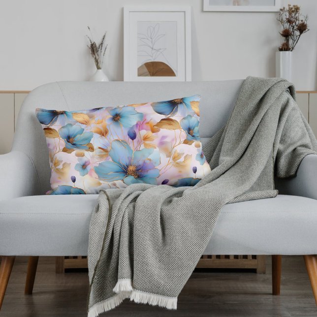 Flores Azuis Tinta Álcool em Pastas Moles (Criador carregado)