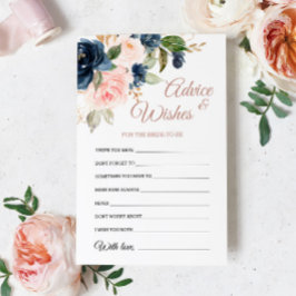 Flores Azul e Rosa marinhos Deseja e Cartão de Avi