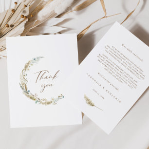 Flores Boêmicas e Cartões de agradecimentos de Gra