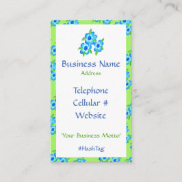 Flores bonito E Cartão de visita de faixa