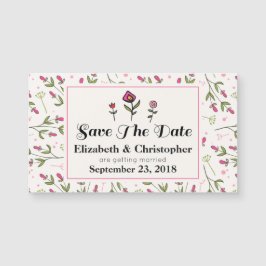 Flores Bonito rosa e verdes salvam a data