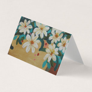 Flores brancas cremosas