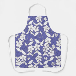 Flores brancas, desenhadas à mão, modernas, num pi