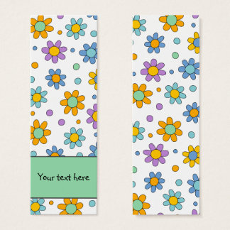 Flores brancas design Bookmark