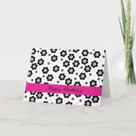 Flores brancas e brancas brancas brancas, Cartão d