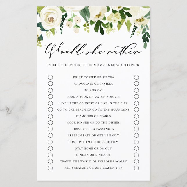 Flores Brancas Ela Iria Preferencialmente Jogo De  (Frente)