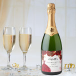 Flores brancas festas de solteira<br><div class="desc">Um fundo branco com brilho sujo,  brilhos,  um vestido vermelho e rosas vermelhas,  florais. Personalize e adicione um nome e uma data.</div>