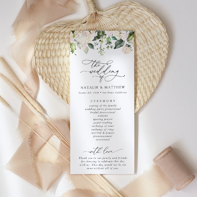 Flores Brancas, Flores Creme, Programa de Casament (Criador carregado)