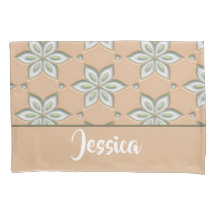 Flores brancas gravadas em bronzeado