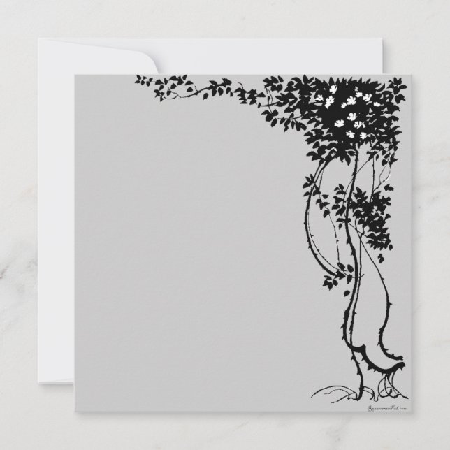 Flores Brancas num Convite à Arte Vintage! (Frente)