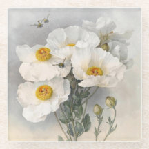 Flores Brancas Paul de Longpre Floral Vintage