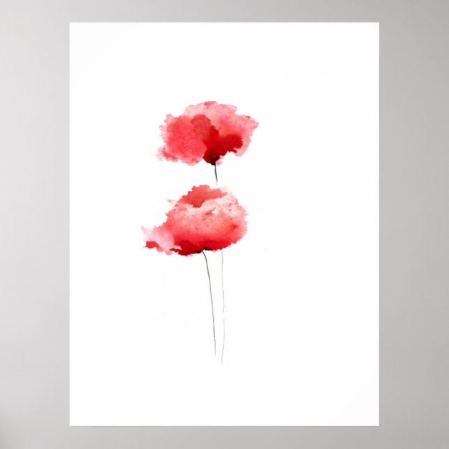 Flores brancas poster (Frente)