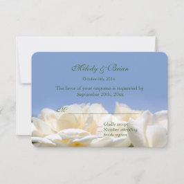 flores brancas puras, cor-de-rosa, casamento rsvp