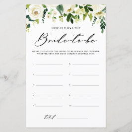 Flores Brancas Quantos Anos Teve O Jogo do Chá Noi