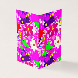 Flores brilhantes de pop art