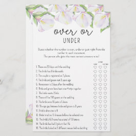 Flores Calla - Caça sobre ou Sob chá de panela