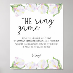 Flores Calla - Coloque um anel no poster de jogo