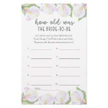 Flores Calla - Quantos anos a noiva tinha de ser