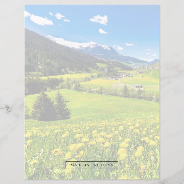 Flores | Cantão de Dandelion de Grisons, Suiça (Frente)