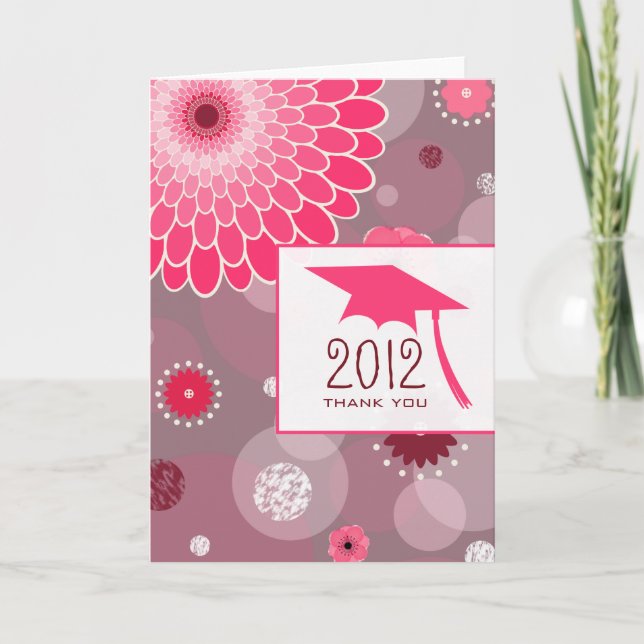 Flores & cartões de agradecimentos da graduação (Frente)