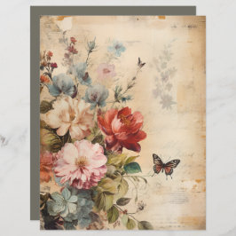 Flores Colagem Vintage 2b