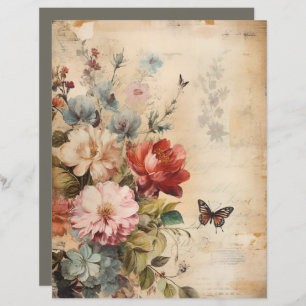 Flores Colagem Vintage 2b