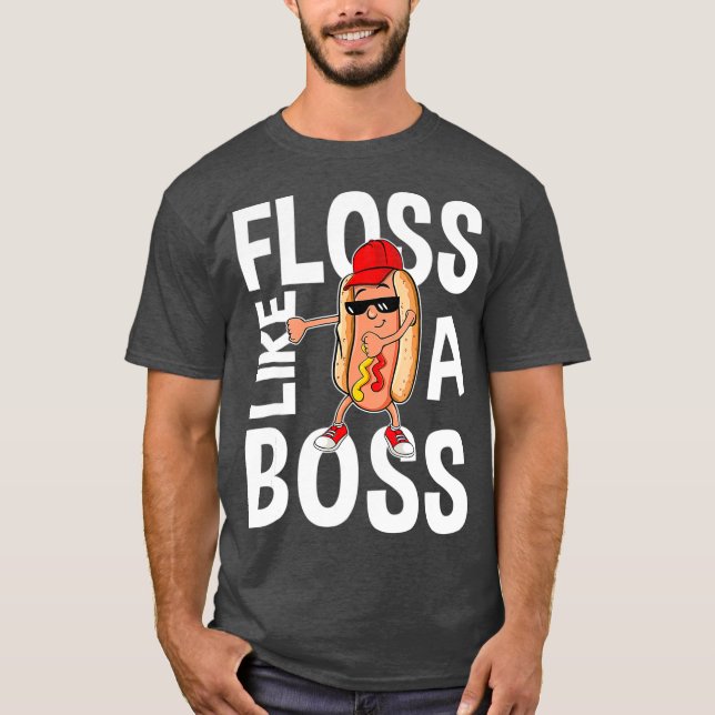Flores Como Uma Camisa De Dança De Fio De Cachorro (Frente)